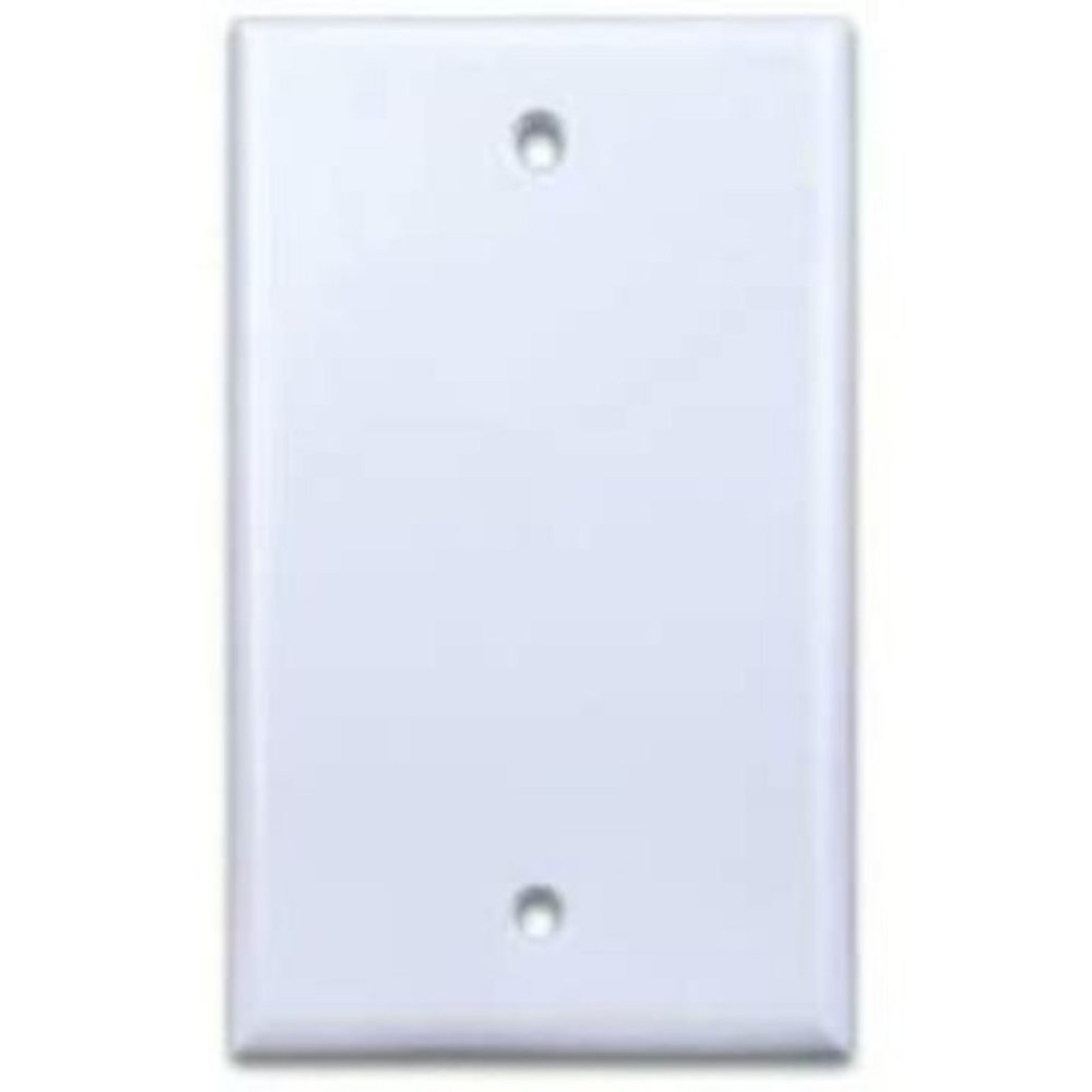 Vanco International 820540 X Single Gang Blank Wall Plate – White
